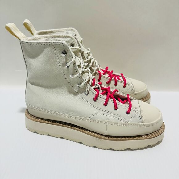 Converse Chuck Taylor Crafted 173212C M 8.5/W 10 Boots Egret Natural Ivory White - Picture 5 of 13